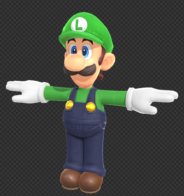 MarioHolo1's tweet photo. Luigi is the next port I do https://t.co/uXPd5gVa0W
