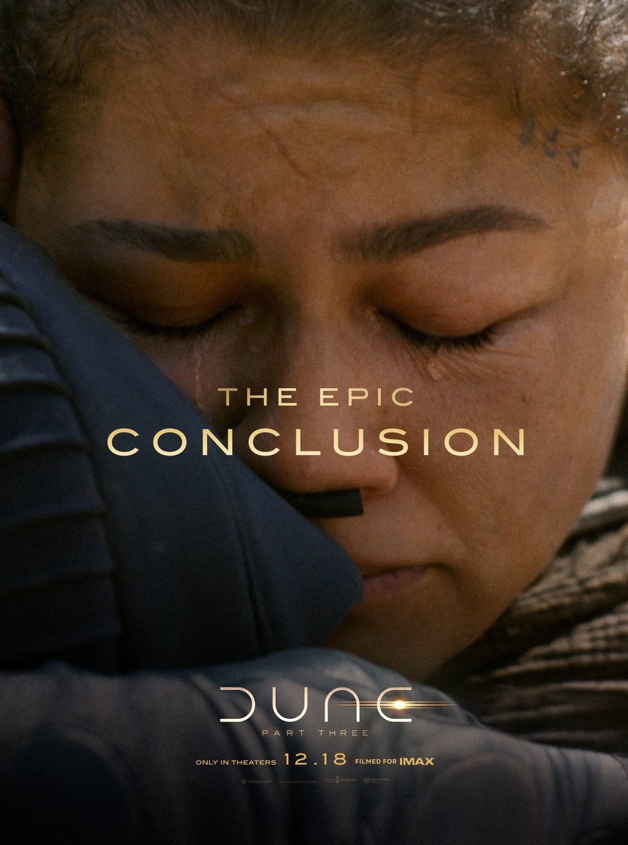 DistinctPost's tweet photo. Zendaya as Chani in ‘DUNE: PART THREE’ — the first and final character poster of the franchise. 🏜️✨ https://t.co/VtlNT3zmtK