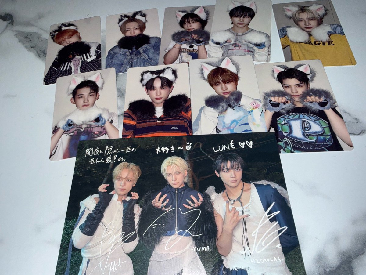 yuna04111118's tweet photo. &amp;TEAM andteam Mark on Me MoM ショケ ルネイベ トレカ 買取

【譲】TAKI¥300 JO¥400 送料¥85

【求】買取→→→交換も検討

まだお求めの方いらっしゃいましたらご連絡お願いいたします！🥹🙇‍♀️

#andteam交換 #andteam #andteam買取 https://t.co/4orZfsYAQt