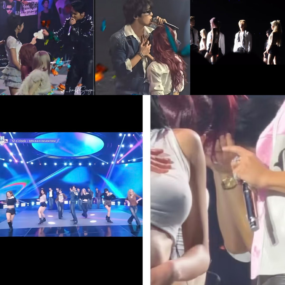 Skylar_Iri's tweet photo. Are the backup dancers deliberately provoking fans? Do they have some weird obsession with acting like SEVENTEEN’s wives, or are they trying to become celebrities and debut as idols themselves??? 💀 https://t.co/sp32sPZea1