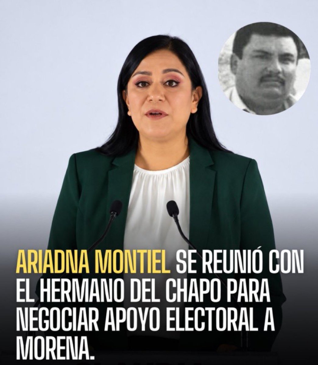GuacamayanLeaks's tweet photo. Y en su gustada sección, "No podía saberse" hay información de que la presidenta de @PartidoMorenaMx pactó con el crimen organizado.

@A_MontielR se habría reunido con el hermano del "Chapo", según documentos oficiales del gobierno. https://t.co/DDDq3WRN1a