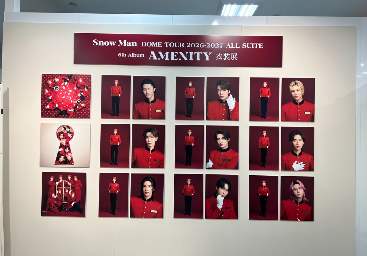 snow_9_'s tweet photo. Snow Man  ALL SUITE  AMENITY衣装展 https://t.co/I0X5cNMEU8
