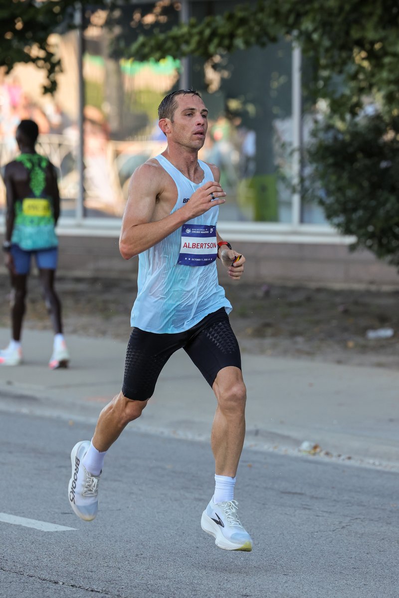 coachathletics's tweet photo. C.J. Albertson ran a 2:07.19 PB. C.J.,  a prolific marathoner, improved his PB at the 2024 Bank of America Chicago Marathon (2:08:17). C.J. placed 13th at the 2026 Bank of America Chicago Marathon. Apply for the 2027 race at https://t.co/t8WXuSDDuN, #BofAphoto, #KevinMorris, https://t.co/6iaTN5qdYC