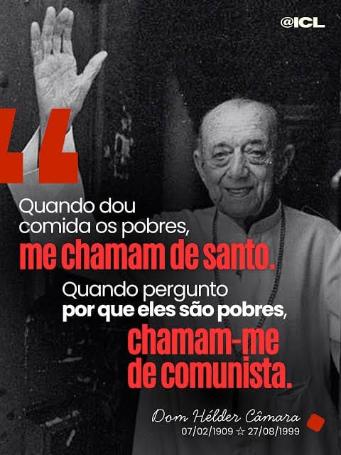 PodSetorNorte's tweet photo. Dom Helder Câmara já deu a letra.

Chapéu de filho da puta é marreta. https://t.co/QLRys8YzS8