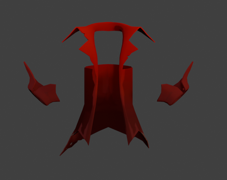 his arms arent even a gradient anymore and the red coattails are part ...