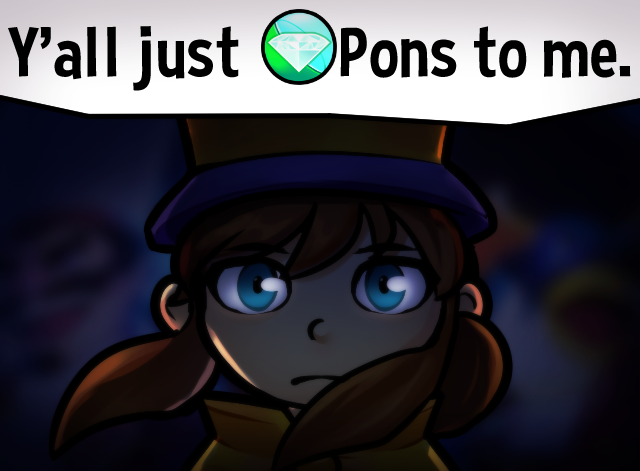 KidWhomHasAHat's tweet photo. first time drawing a hat in time fanart in ages and its this shit https://t.co/IvRKrA0Dvc