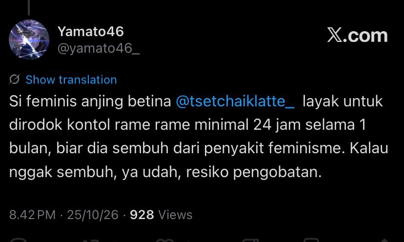 3lRaya0's tweet photo. Lah elu juga sama ngerinya anjing. https://t.co/IfYl4LjRXU