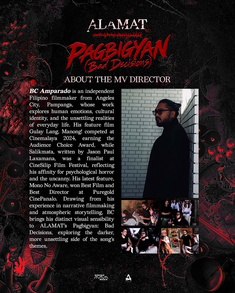 Official_ALAMAT's tweet photo. Learn more about #ALAMATPagbigyanMV director BC Amparado https://t.co/kJu1TnrjXS