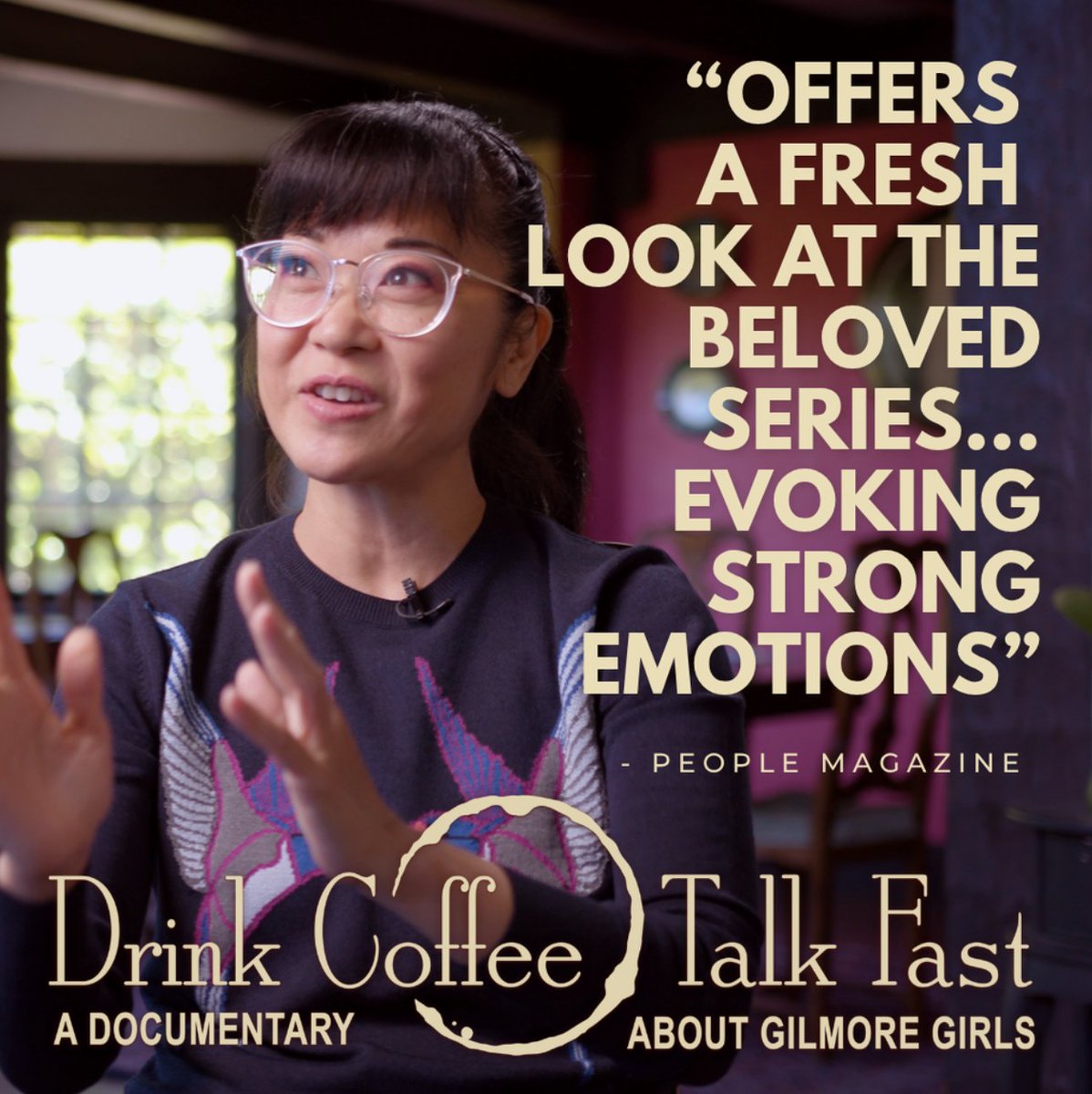 secretmovieclub's tweet photo. WORLD PREMIERE! Did you love The Gilmore Girls? Our opening night movie (a premiere!) DRINK COFFEE TALK FAST is a fascinating doc with interviews with cast, crew, and fans about the community a great tv show can make. Filmmaker Q&A to follow. Fri 11/13/26 730p, Palace Theatre, dtla. EARLY BIRD TIX THRU 11/6/26:

https://t.co/9qijdW5st3