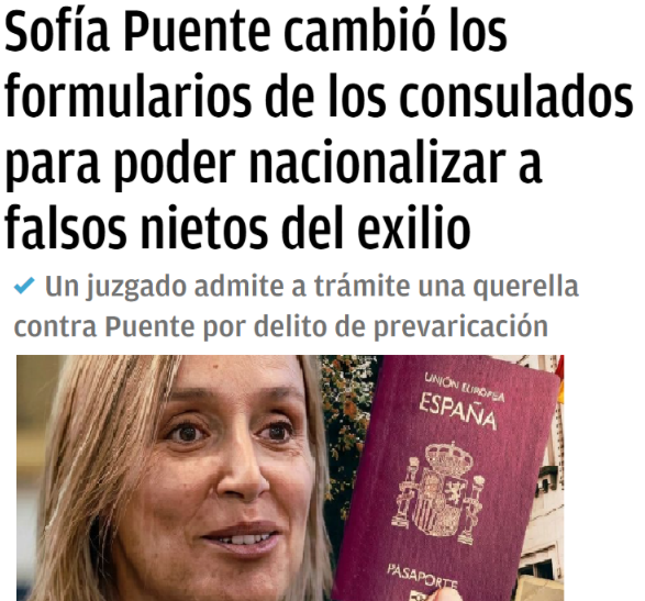 CCivicaCatalana's tweet photo. Sofía Puente dio el cambiazo a los formularios de la Ley de Nietos y envió a los consulados unos nuevos para dar también el voto a descendientes de emigrantes del siglo XIX y no fueran para nada exiliados del franquismo.

Los hermanos Puente, un ejemplo de honradez y ética. https://t.co/Px2gFMQkF8