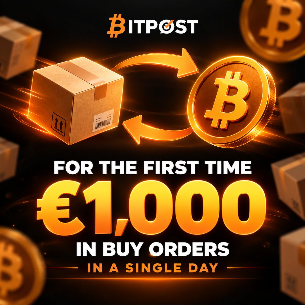 bitpostP2P's tweet photo. 🚀 BITPOST REACHES A NEW MILESTONE! 📦 - ₿

🔥 For the first time, Bitpost’s Order Book surpassed $1,000 in buy requests in a single day!

A small yet significant milestone that demonstrates the growing interest in a marketplace where Bitcoin and commerce come together. 🌍

📦 Real products.
₿ Bitcoin as a means of exchange.
🔄 A market based on the meeting of supply and demand.

Every new buy request is a step forward toward an ecosystem in which Bitcoin is not merely something to hold, but also a tool to use in practical ways.

💪 $1,000 in a day is the beginning of tangible growth; now we want to raise the bar to $10K.

 #BitcoinAdoption #CryptoCommerce #OrderBook