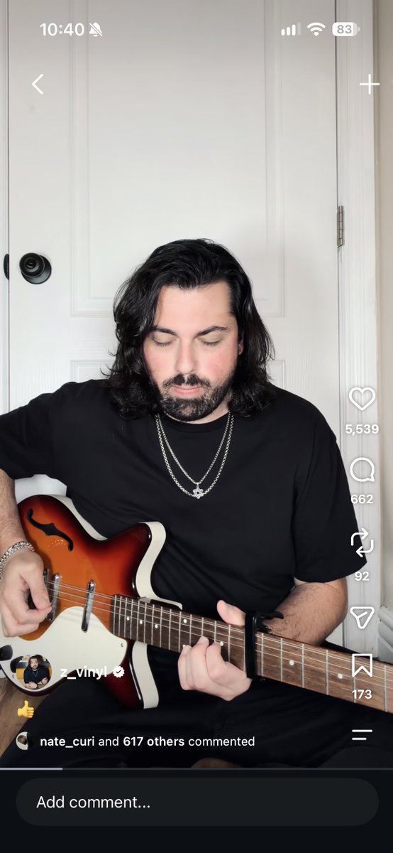 BadCrippIe's tweet photo. Zach from The H3 podcast returning to social media to play ‘Hotel California’ by the Eagles https://t.co/2bnJD0C1Rx