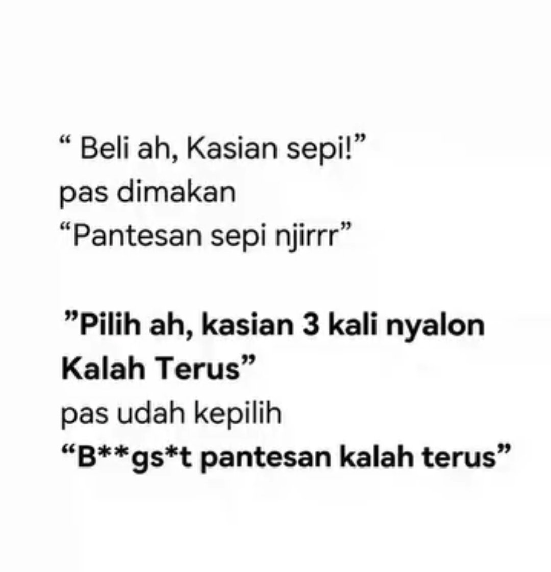 ommi_siregar's tweet photo. Ada yang begini....? https://t.co/L1SwUJ7iQL