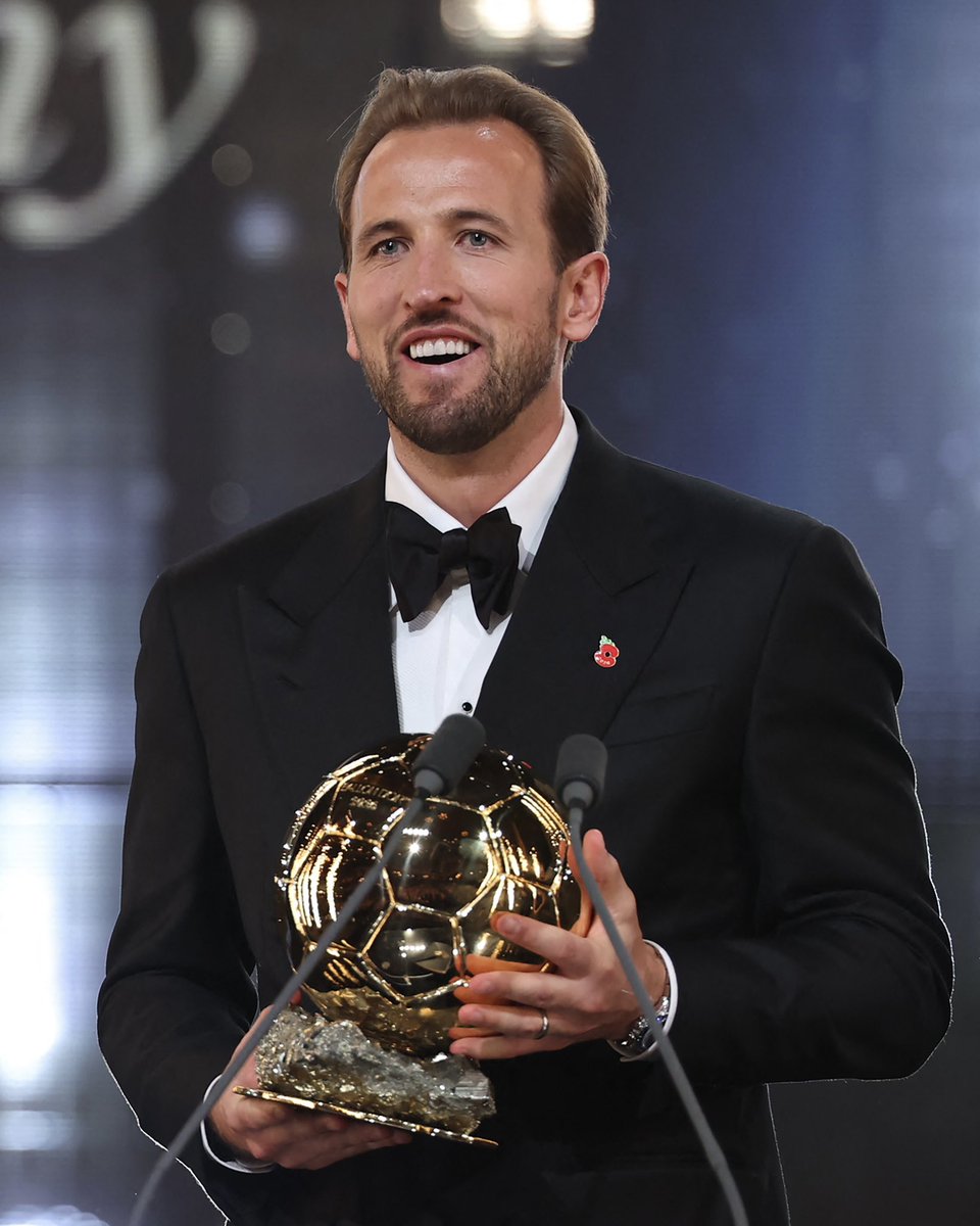 Complex's tweet photo. Harry Kane just added the Ballon d’Or to an already stacked résumé.

🏆 Premier League Golden Boot: 2015-16, 2016-17, 2020-21
🏆 FIFA World Cup Golden Boot: 2018
🏆 European Golden Shoe: 2023-24, 2025-26
🏆 Bundesliga Player of the Season: 2024-25
🏆 Men’s Ballon d’Or: 2026

[via/ GettyImages]