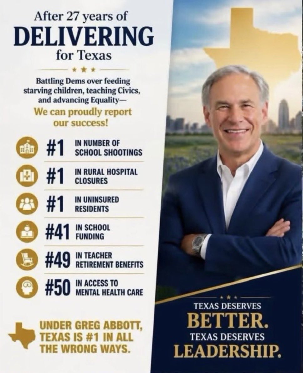 ScottUhlTX's tweet photo. Give #GregAbbott the boot 🥾 on Nov. 3 ❌ https://t.co/TP5ilGTM1r