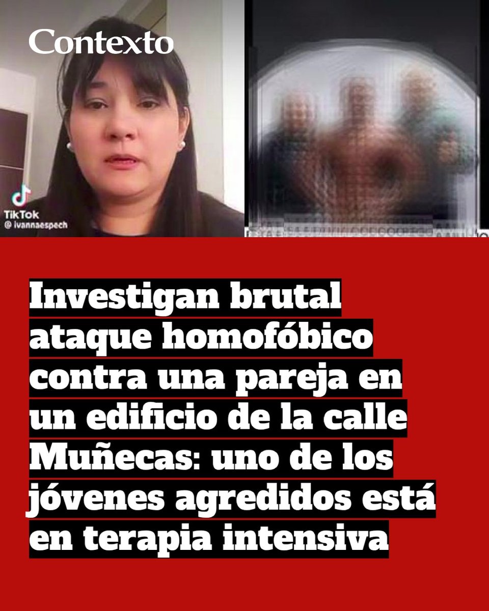 contextocomar's tweet photo. Una pareja de jóvenes fue brutalmente golpeada el domingo por la noche en un edificio de calle Muñecas, en San Miguel de Tucumán. Una de las víctimas permanece internada en terapia intensiva. Familiares y organizaciones de la diversidad denunciaron que la agresión habría tenido un móvil homofóbico.

https://t.co/BnVngOO2LW