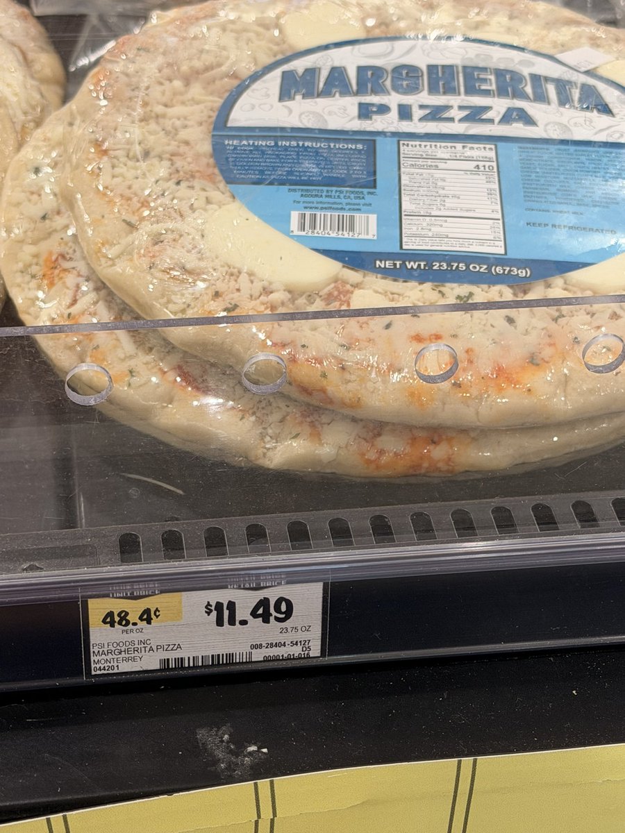 agentboff's tweet photo. $12 for an oven pizza is insane lmao 

Sprouts shoppers are mentally ill https://t.co/8iYiSph9kt