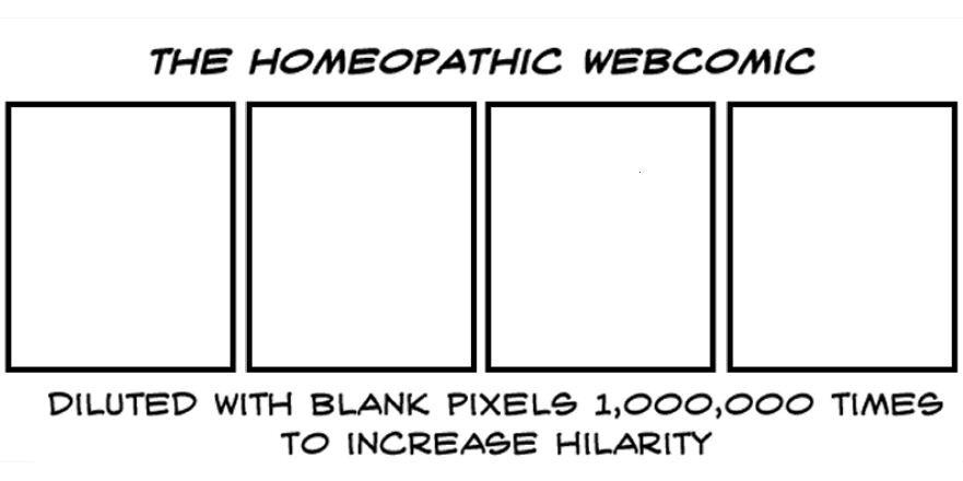 pickover's tweet photo. Homeopathic Comic. 

By Luke Surl, https://t.co/pvLjobj7en, cc by-nc-sa 2.0 uk. https://t.co/Z0NOsl6k1M