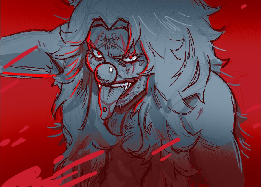 BingBongbuggyy's tweet photo. Here’s a spooky vamp buggy I drew last year 🩸🤡 https://t.co/nAgzh8UriE