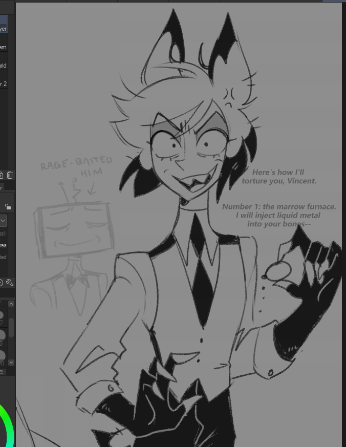 MA3RSIEL's tweet photo. doodles cause it's been awhile. from an AU i may expand on one day lmao #radiostatic #voxal https://t.co/DfTkS60914