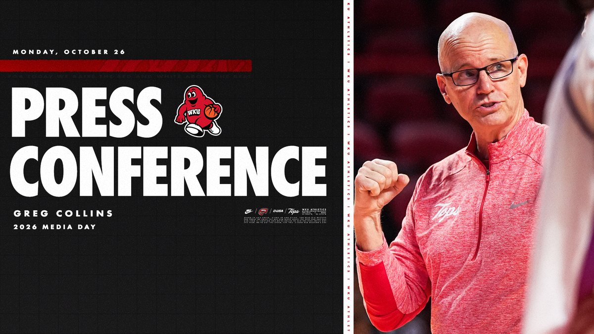 LadyTopperHoops's tweet photo. 🎙️ Hear from @CoachCollinsWKU at today's Local Media Day

📼 https://t.co/OBU5LbljTZ https://t.co/fpTMSrnkVA