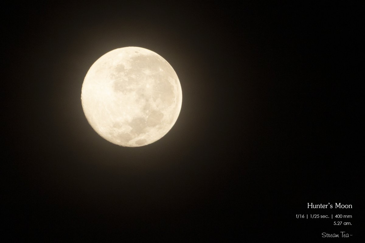 Stream_Tea's tweet photo. 27 October 2026 : 5.27 am. 
#HuntersMoon

f/16 | 1/25 sec. | 400 mm

#ท้องฟ้าของกรณ์นภัส 
#ออมกรณ์นภัส #OrmKornnaphat https://t.co/U7b6zGxHeF