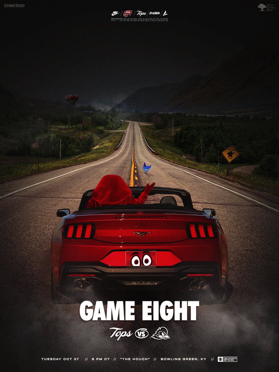 WKUFootball's tweet photo. Eyes on the road ahead 👀

📺: @CBSSportsNet https://t.co/I2i9qeWlBe