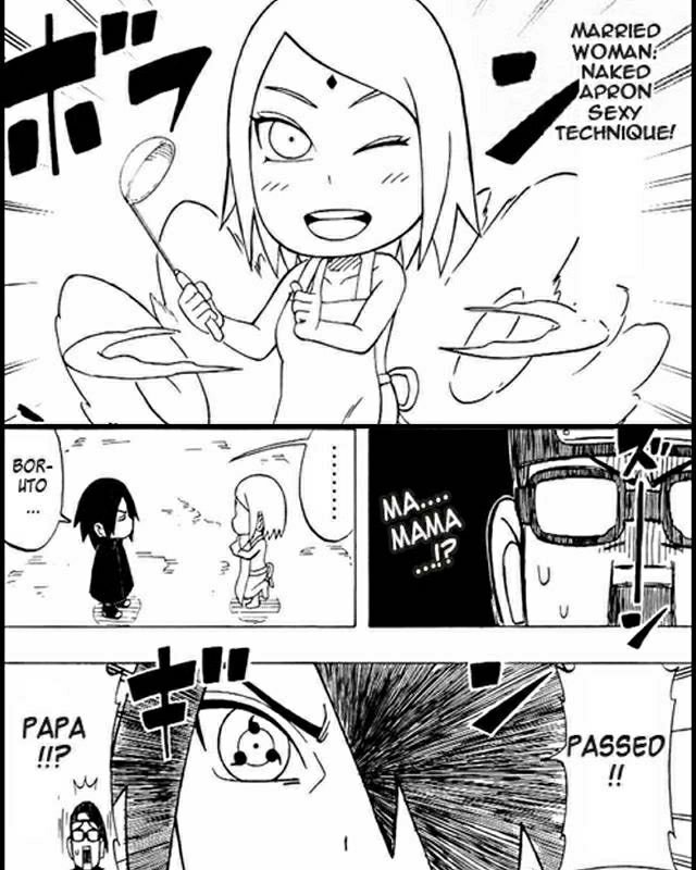 Nazthejerk18's tweet photo. Sasuke in these chibi Mangas is always lowkey so obsessed with Sakura it's hilarious https://t.co/9iDW53Rk7M