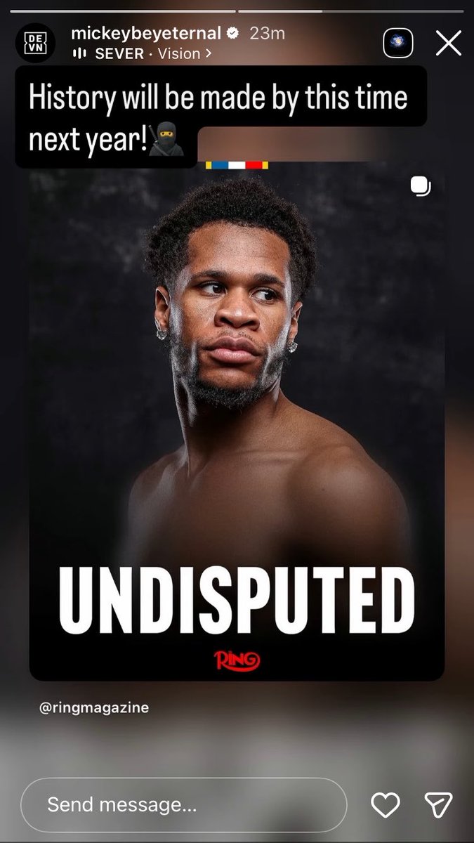 JhusLeftarm's tweet photo. today Mickey Bey react to Devin Haney unification announcement. 

#Boxing #HaneyParo https://t.co/PlF1c5WdLv
