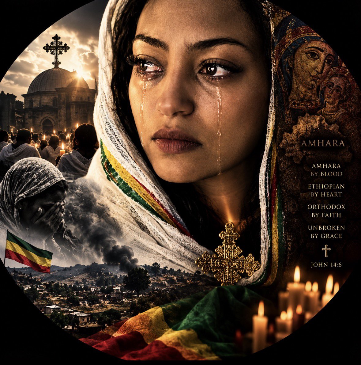 Social_Bfly07's tweet photo. AMHARA
BY BLOOD π©Έ
ETHIOPIAN
BY HEART πππ
ORTHODOX
BY FAITH β¦οΈ
TARGETED FOR WHO WE ARE.
UNBROKEN BY GRACE. ππ½
βFor the LORD will not reject his people; he will never forsake his inheritance.β ππ½
Psalm 94:14
α α€α± αα¨α π’π€²πΎ
#EOTCArsi
#AmharaGenocide
#EOTCGenocide https://t.co/QYo1p1BYPH