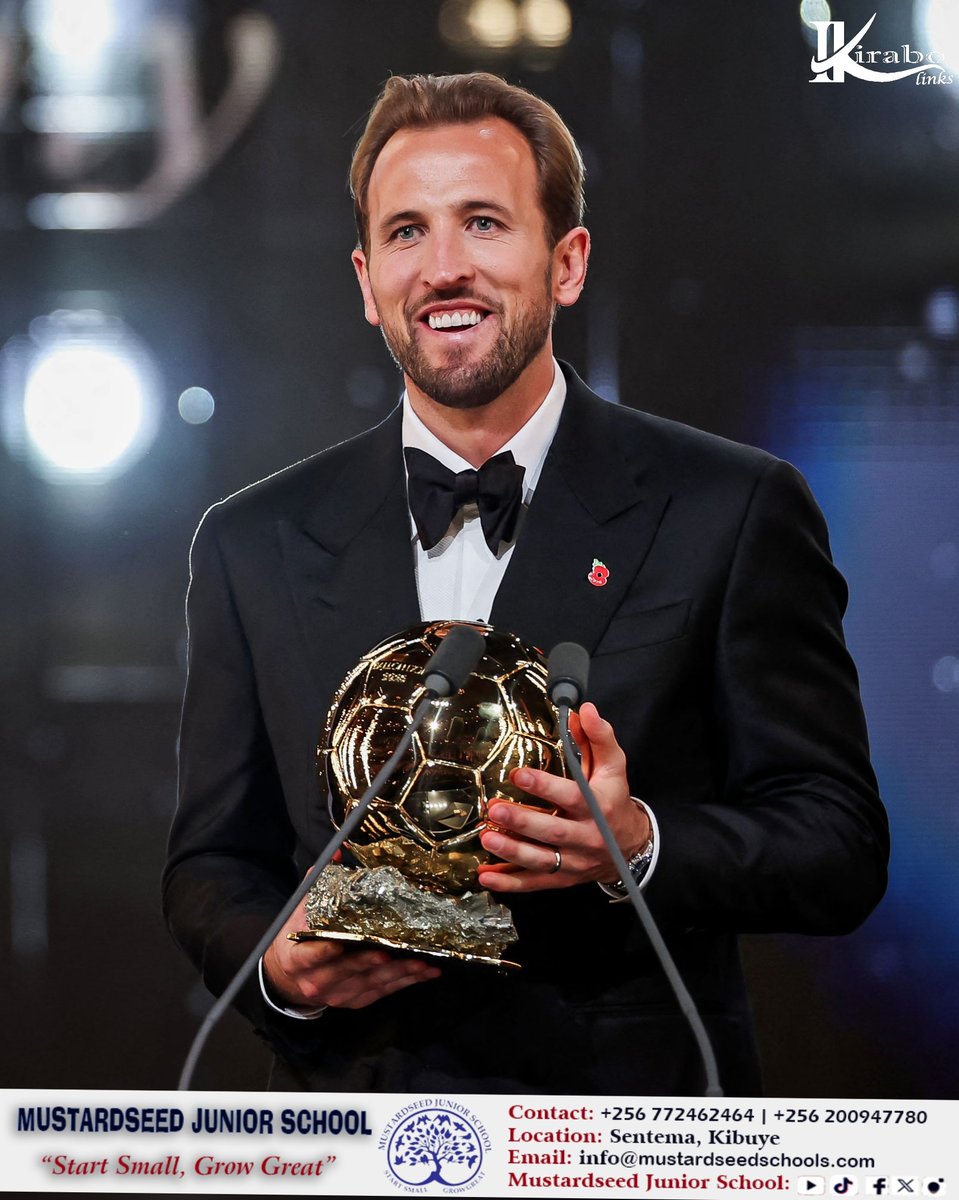 kirabolinks's tweet photo. 🚩 OFFICIAL  ...📰🚨: Harry Kane wins the 2026 Men's BALLON D'OR 🏆

He's the first Englishman to win the award since Michael Owen in 2001 🏴󠁧󠁢󠁥󠁮󠁧󠁿

Presented by 🤝 @mustarseed
#Football | #GiftedEra | #ballondor� https://t.co/nqwwd057p8