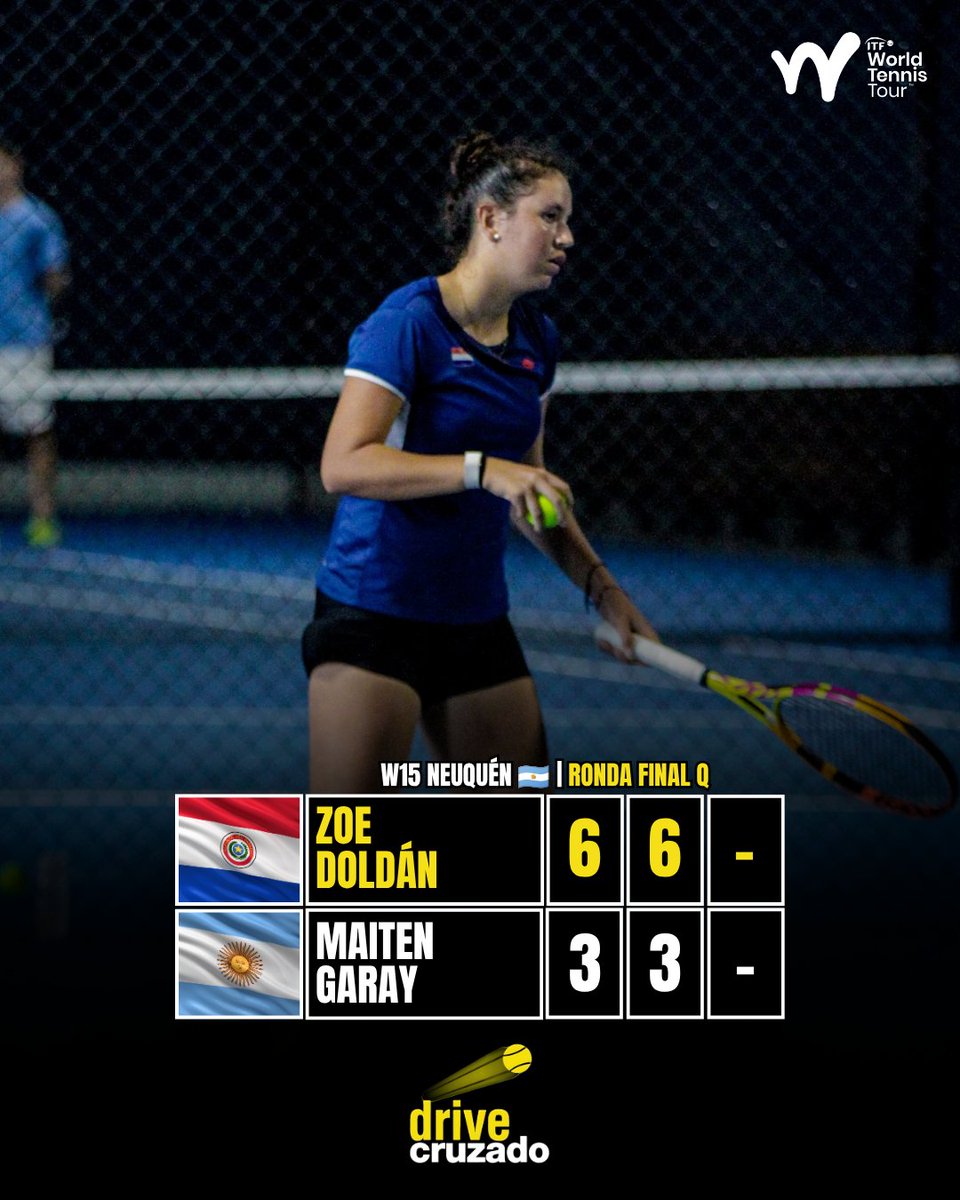 DriveCruzado's tweet photo. World Tennis Tour | W15 Neuquén 🇦🇷

Zoe Doldán 🇵🇾 y Ana López Ocampos 🇵🇾 se metieron a la llave principal del torneo de Neuquén. Gran actuación de las chicas que hoy lograron sendos triunfos en sets corridos.

Doldán enfrentará a [WC] Luna Morini 🇦🇷 en primera ronda del main draw y, López, medirá a [WC] Abril Pajello 🇦🇷.

📷 Créditos a los autores