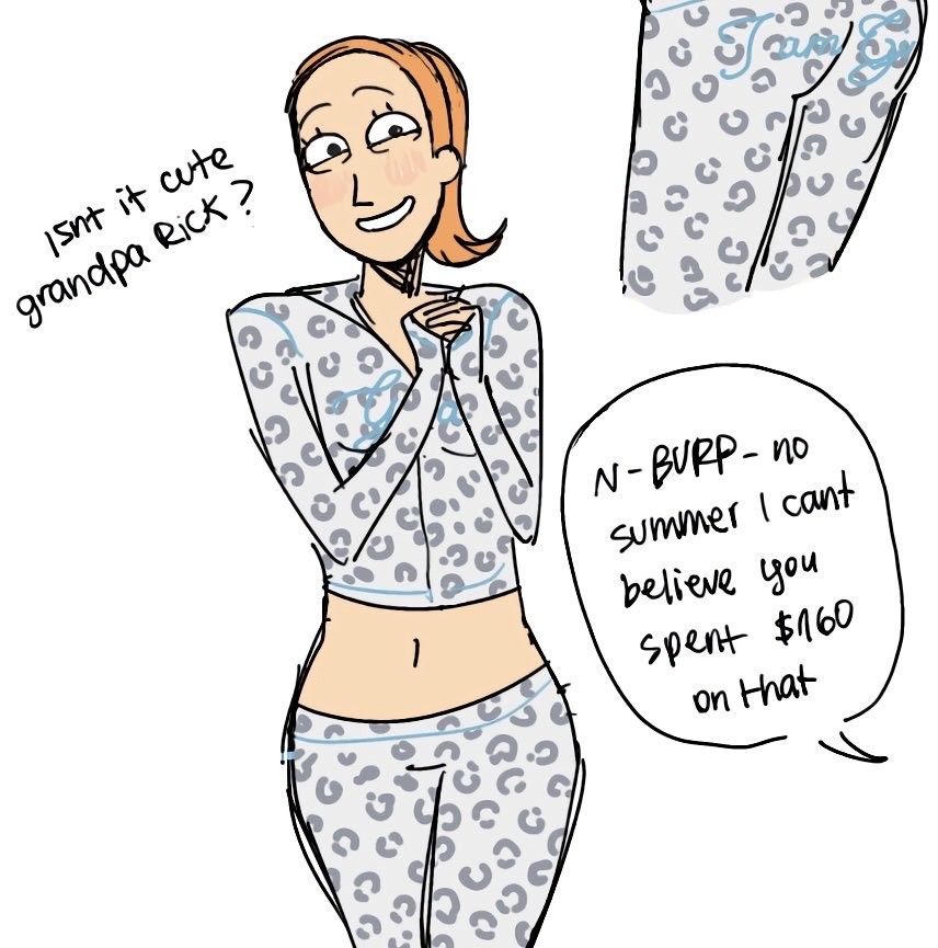 poopysituation's tweet photo. summer fell for the matching set propaganda #rickandmorty https://t.co/fo9geoNM3t