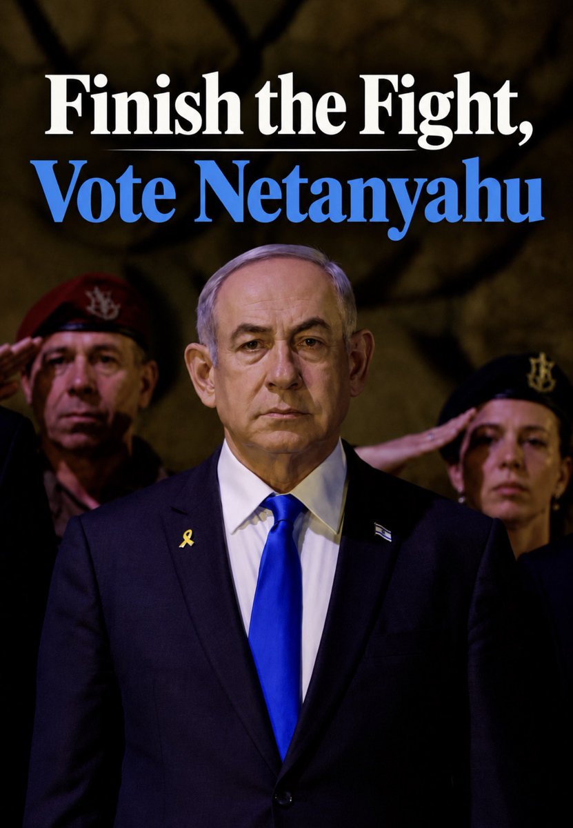 NiohBerg's tweet photo. A message to all Israelis: 

If you are seeking to end terrorism in your country, you should consider voting for Netanyahu.  

Should he lose this election, the islamic regime in Iran will 100% enrich uranium and again strengthen Hamas, the Houthis, and Hezbollah. Further genocides will occur, both in Iran and in Israel. Millions of innocent Israelis and Iranians will be killed.  

The greatest catastrophe of this century will affect us all. For the sake of your family, your children and your country, vote for Netanyahu and allow him to finish the job. 

If you don’t want more islamic terrorism, let alone witness another January genocide, vote for Netanyahu. He will protect you and us by eliminating our shared enemy.

Never again is now, in your hands, the great nation of Israel.