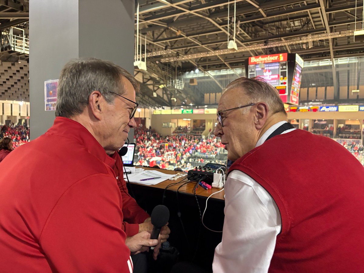 TeamPillen's tweet photo. Nebraska will miss this legend! Congratulations to @KentPavelka on a stellar career and a lifetime of unforgettable calls. Here’s to one more trip to the Big Dance! 🏀🌽

BANGARANG! 🔴⚪️ #GBR https://t.co/b0iscRAm4X