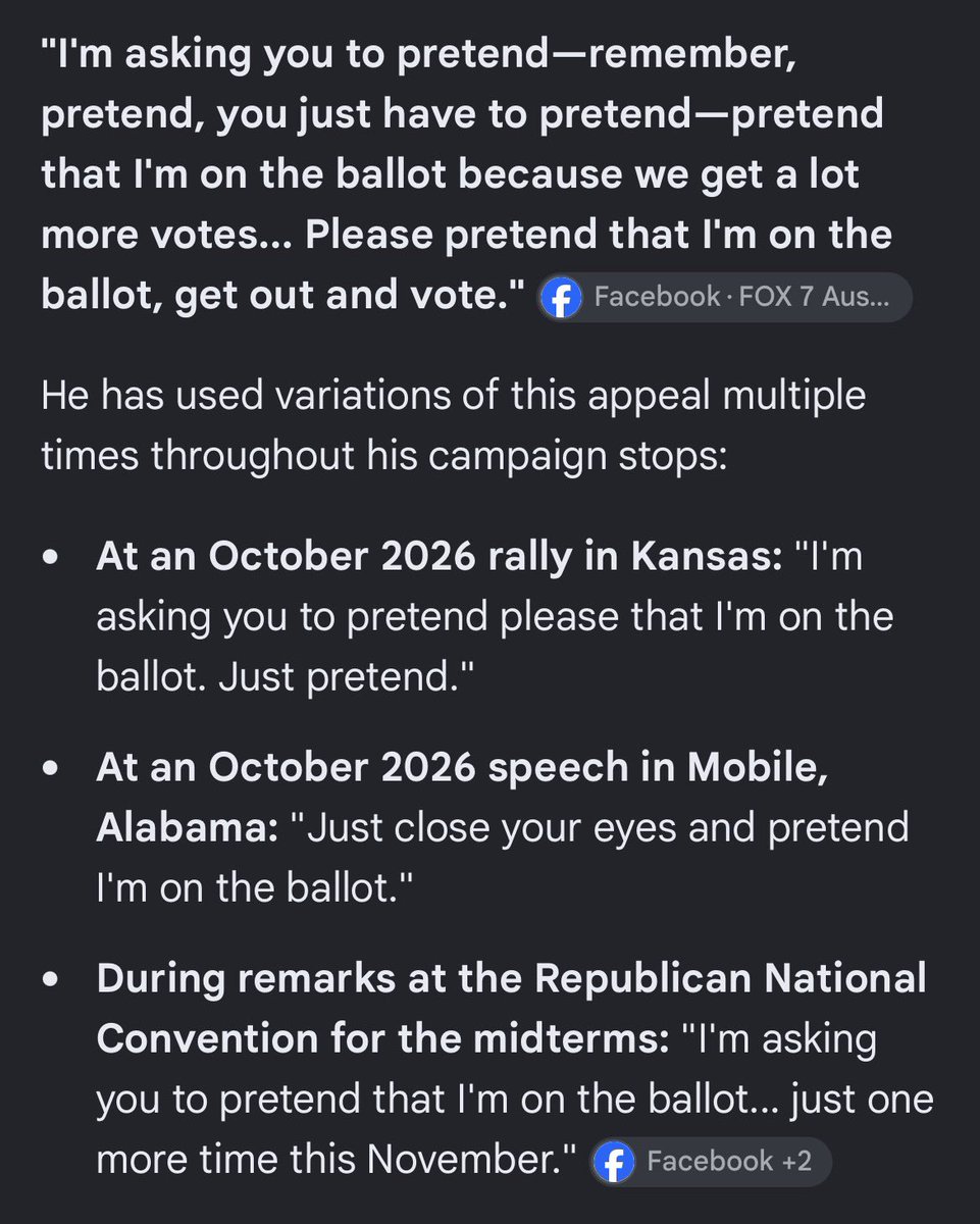 TheBlondEffect's tweet photo. @HQNewsNow “Vote like I’m on the ballot…If you don’t they’ll impeach me…it’ll be like… https://t.co/1g4Uoqp2oG