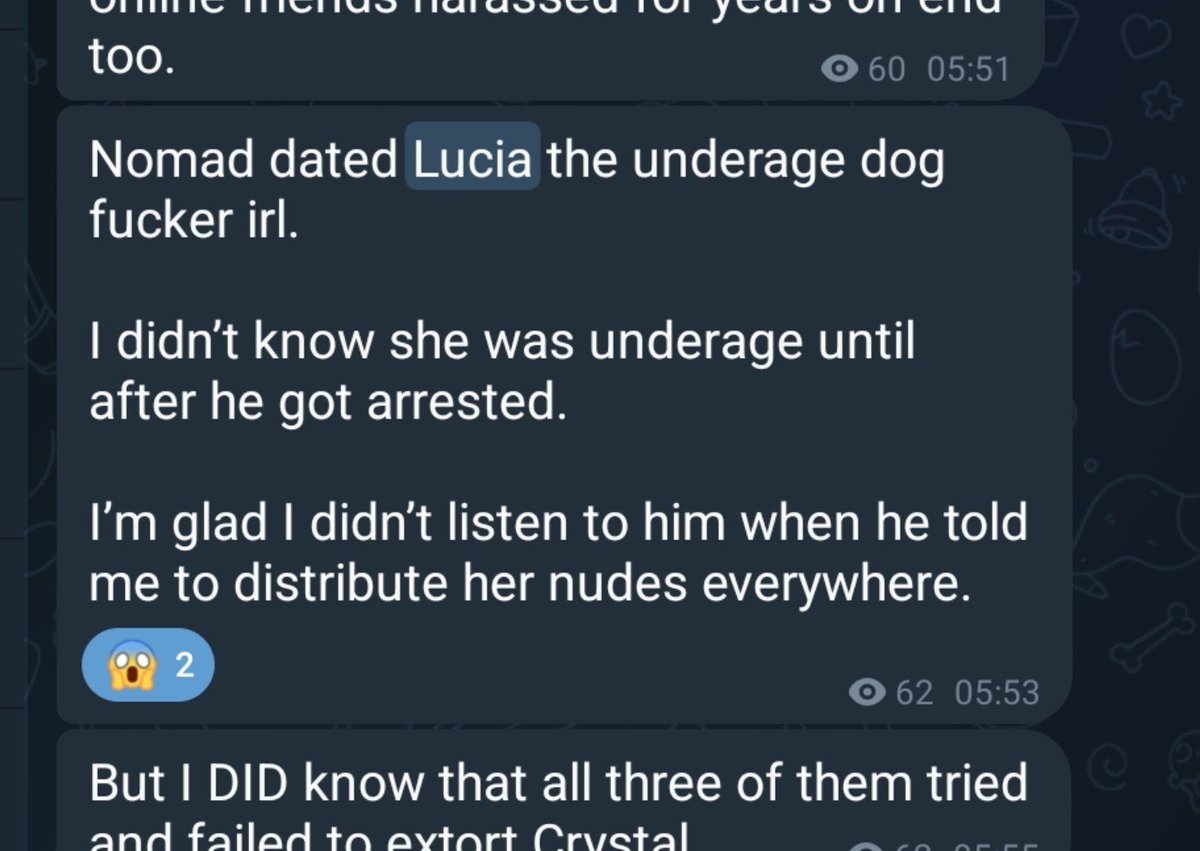 australibia's tweet photo. @BrianFa34222967 @pnwguerrilla @bx_on_x @IceAgeNomad He was apparently dating some underage girl under name Lucia 

Sounds improbable, but okay https://t.co/IWOBXOm9yo