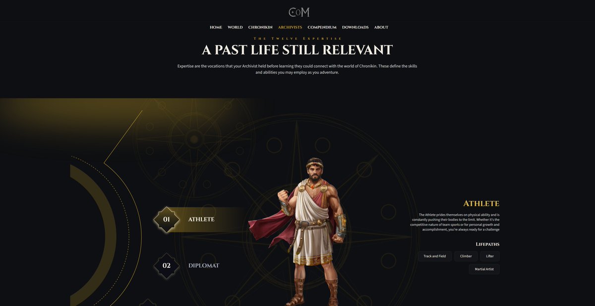 COM_BlackMack's tweet photo. Here are a few snapshots of our upcoming website for Chronicles of Myth! It will offer an extensive look at the game and system. Stay up to date through our Studio website and sign up to be notified as soon as it launches https://t.co/hebWuEZSkU https://t.co/pkrSICFbRW
