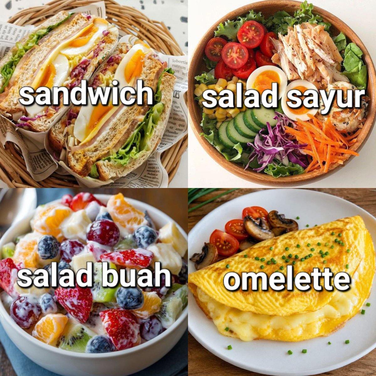 piscesgirle's tweet photo. misal dikasih sarapan gratis seminggu dan hanya pilih 1, kamu bakal pilih apa? https://t.co/6vnoTyoBas