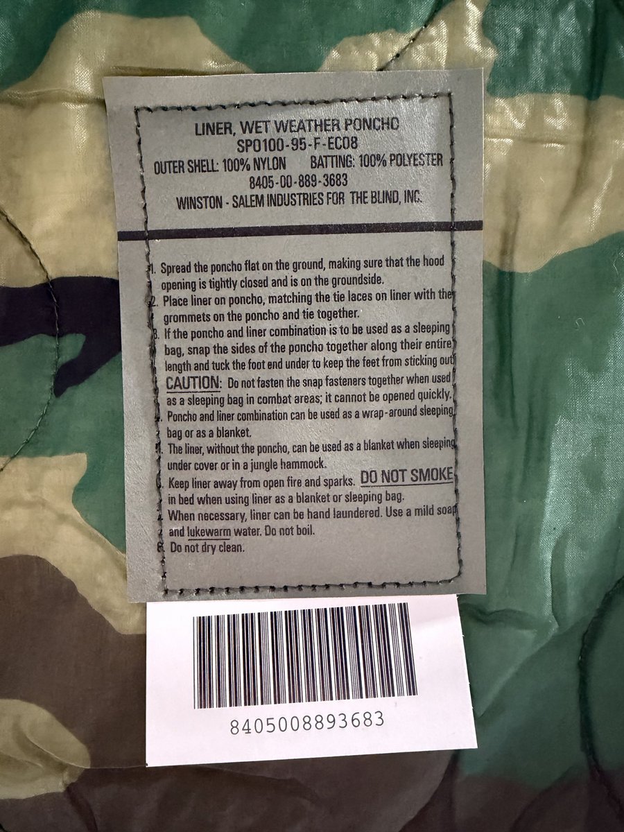 amerpipedream's tweet photo. January 16, 2012. Kandahar, Afghanistan. 🇺🇸

During a combat operation, Capt. Kevin Wiley catches some rest under his poncho liner.

First introduced in Vietnam, the legendary “Woobie” has kept generations of American soldiers warm.

Did you carry one? Which camo pattern? https://t.co/lSOQs3oNVe