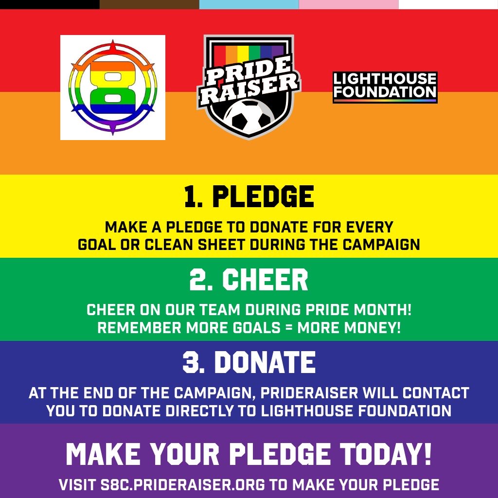 Section8Chicago's tweet photo. Our next #cf97 home match is Wednesday vs Mickey Mouse FC, and our Men In Red need every point for the playoff standings! 🔥 

And it’s not too late to make your @Prideraiser pledge for every @chicagofire goal &amp; clean sheet in October for @lightfoundchi ❤️
https://t.co/mi9VTqTkkN https://t.co/iZgPuQ0TCB