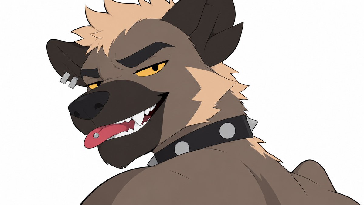 HyenaStudKev's tweet photo. Smirks and jumps onto him. 

"There. You got my ass. "

He says with a smug look on his face, sticking his tongue out https://t.co/YXudA987S9