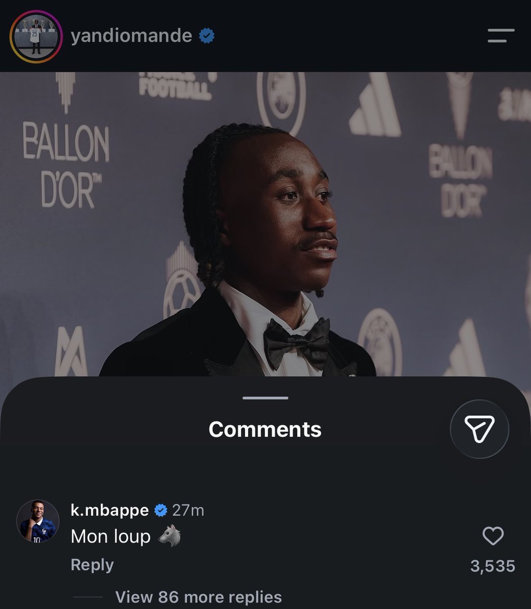 MadridXtra's tweet photo. 🚨 Kylian Mbappé to Yan Diomandé: “My wolf.” 🤍 https://t.co/eI35Db5ouY