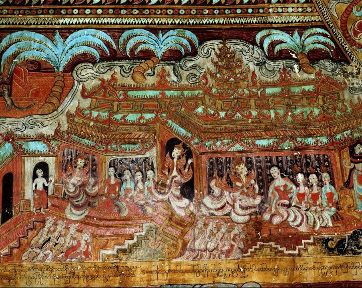 WatanebeJ99682's tweet photo. Myanmar has been practicing Buddhism for over 2,000 years. Lighting oil lamps is also a traditional practice to welcome the Buddha back to the human world after he returned from preaching in the celestial realm.Just look at the murals from around 1044 AD. https://t.co/q6AyWJCDnA