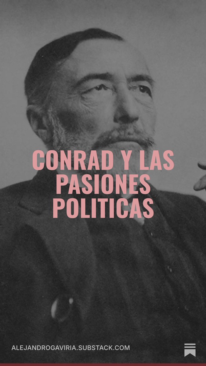 agaviriau's tweet photo. Conrad y las pasiones politicas  https://t.co/bmBseKXy1j https://t.co/PahNUpSlgw