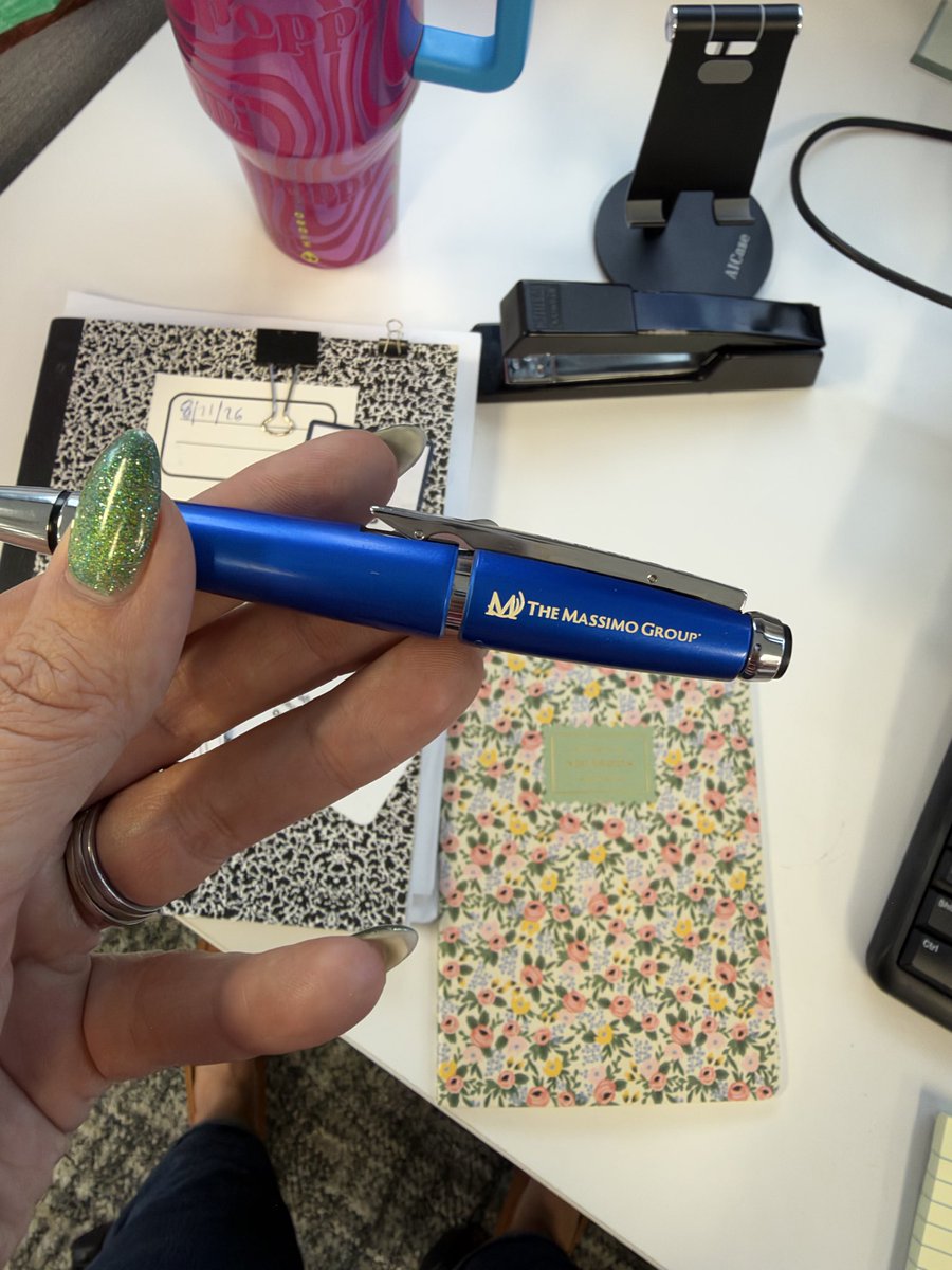 amycalandrino's tweet photo. Got a new listing today. Client commented that it was a nice pen as he signed the agreement (yes he came in person). I’ve had this beauty since 2019 … @MassimoGroup https://t.co/jdZPjMHvkx