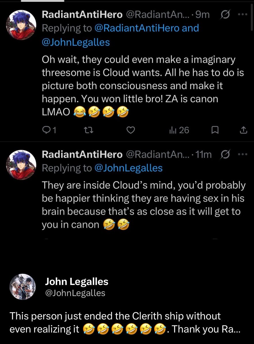 JohnLegalles's tweet photo. @Filletfish_ @AnthonyM98267 Really? Then why is the rest of the party in that same cover art? Also the media illiteracy is solely with you Clerith retards who don’t understand basic story telling and don’t understand the plot. You never got it to begin with. Oh this is from your stupid fellow Clerith, oops. https://t.co/ww2nK70Vzv