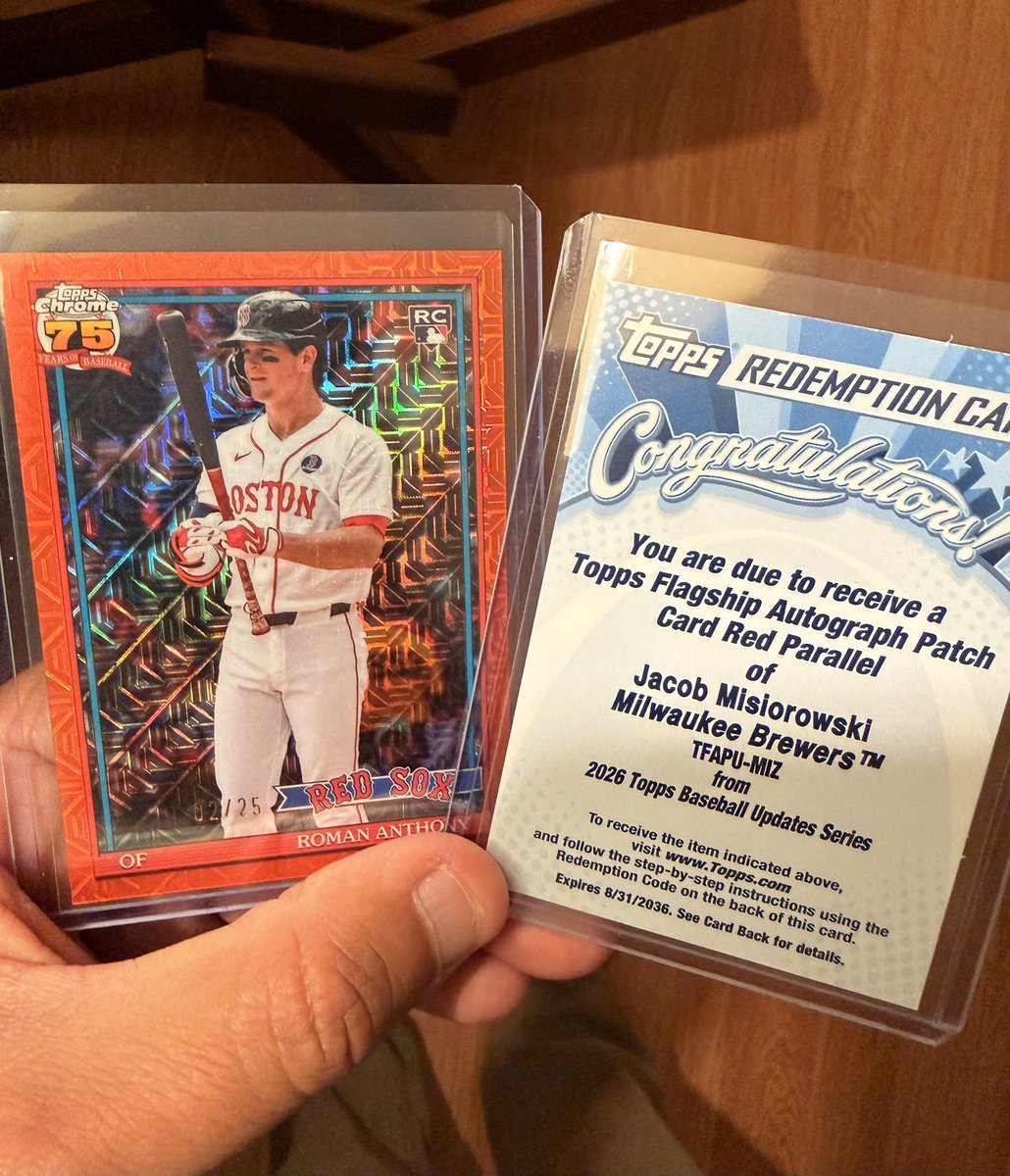 pisscador's tweet photo. One hobby box from @lids watching the #WorldSeries2026 and ripping some packs @Topps @CardPurchaser https://t.co/0kUzGpMN26