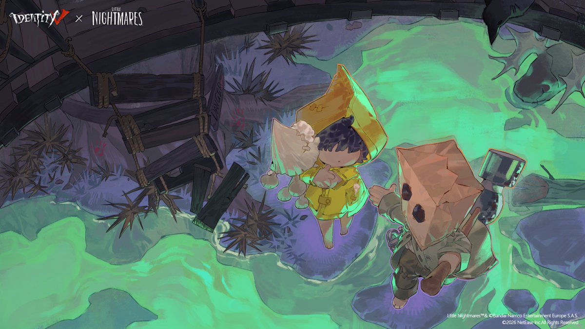GameIdentityV's tweet photo. Dear Visitors,
Guided by light, walking side by side. The Identity V × Little Nightmares crossover returns today!
Let’s support one another and search for a glimmer of hope deep within the fog.
#IdentityV #IdentityVxLittleNightmares https://t.co/UI7gfHEYmd