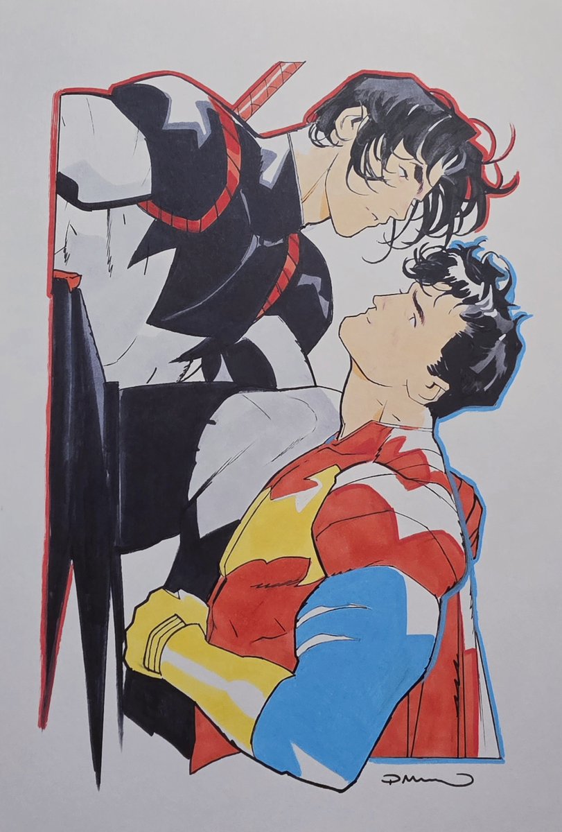 AnonymousJnDm's tweet photo. Jondami Tomorrow Man Jon x Knight Fight Damian by Simone di Meo https://t.co/rRhJUkJXSi